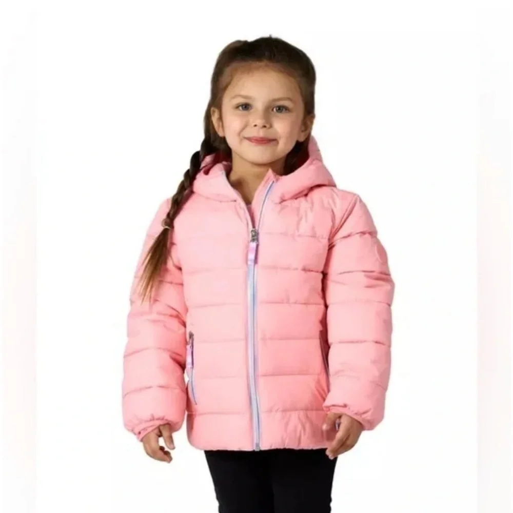 Gerry Girls Pink Bubble Jacket Jersey Lined Size Large